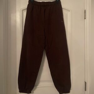 Brown TNA extra fleece sweatpants #loungewear